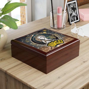 Astrology Jewelry Box for Virgos, Personalized Storage for Jewelry Lovers, Zodiac Gifts, Horoscope Organizer, Custom Name Box
