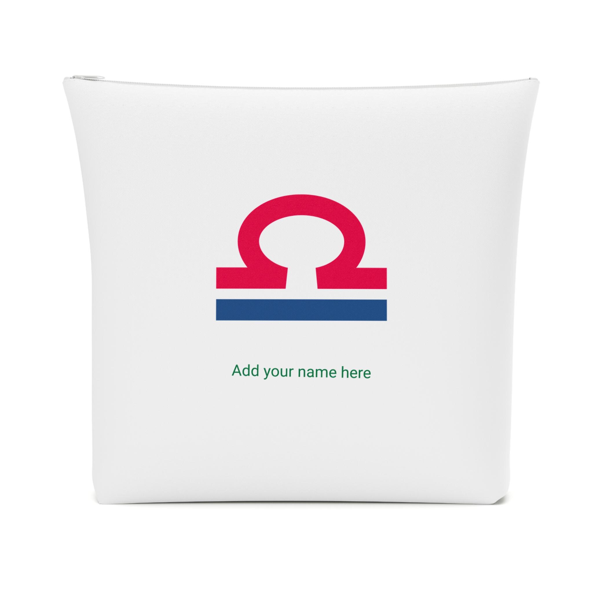 Waage Sternzeichen Make-up-Tasche - Geburtstagsgeschenk Für Frauen, 25x17 Cm Aus Baumwolle
