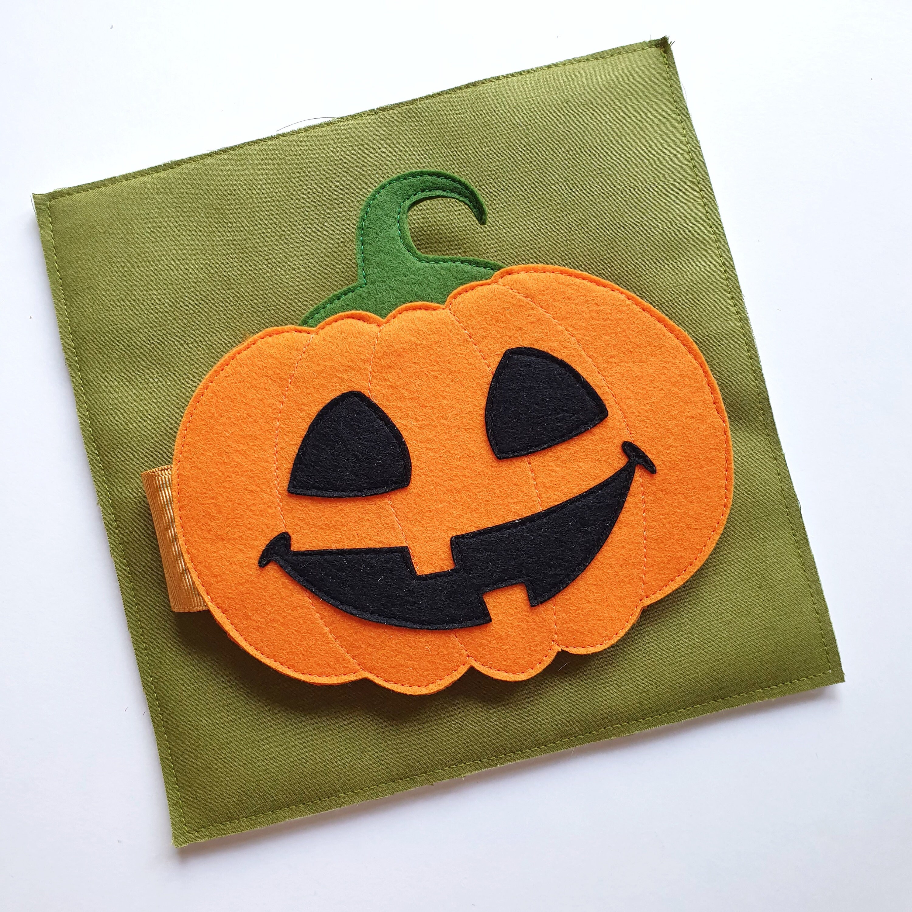 Halloween Quiet Book Page Pattern, Felt Pumpkin (PDF Pattern) - Etsy