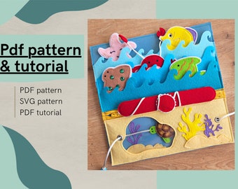 Felt Fishing Quiet Book Page Pattern (PDF)