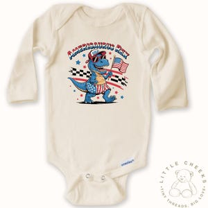 Funny 4th of July Patriotic Baby Onesie® - Independence Day Gift - USA Shirt - Boys America Natural Bodysuit - Patriotic Shirt - July 4 Kids