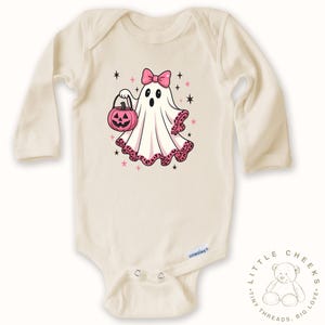 Girls Ghost Halloween Baby Bodysuit - Cute Ghost Girls Baby Onesie® - Fall Baby Gift - Baby Girl Gift - Baby&#39;s First Halloween