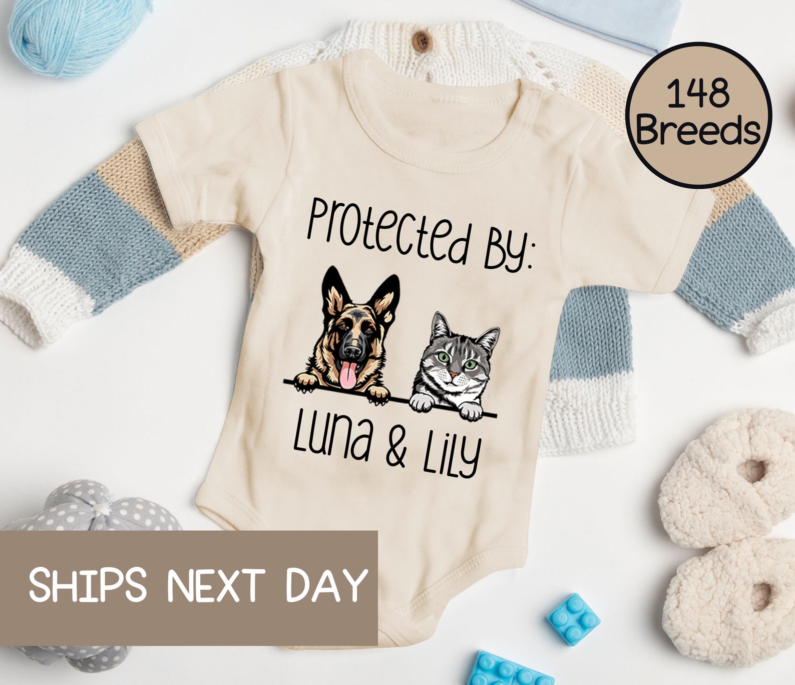 pet pregnancy announcement onesie