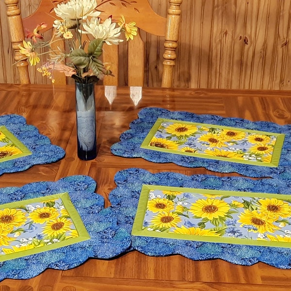 Sunflower Placemats Etsy