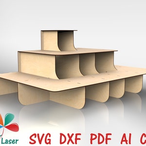 Craft Show Display Stand Laser Cut Files. Retail Display Stand SVG DXF ...