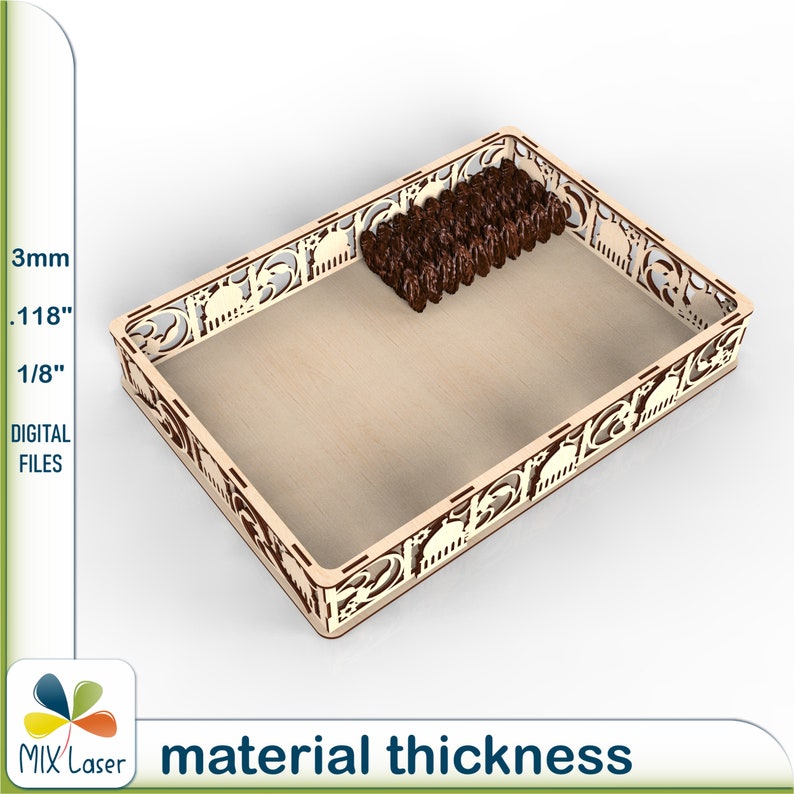 SVG Files Eid Ramadan Dessert Tray Laser Cut. Ramadan Mubarak Dessert ...