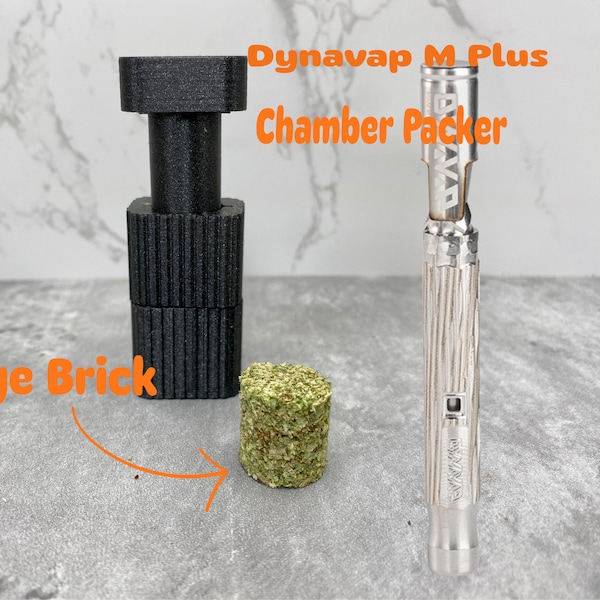 Brick Builder Chamber Packer Dynavap M, M Plus, B Vaporizer, Easy Pack Chamber Trench