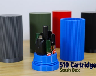 Vape Cartridge Stash Storage Box, Discreet Organizer for Vape