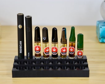 Vape Cartridge and Pen Storage, 510 Cartridge Vape Dab Oil Pen Organizer, Anti Clog Stand, Stash Box  Stash Box