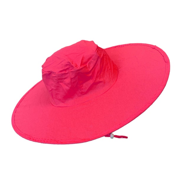 Coral Pop Up Sun Hat