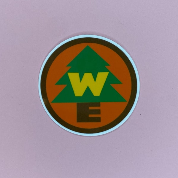 Wilderness Explorers Badge Waterproof Vinyl Sticker, Water Bottle Sticker, Laptop Sticker