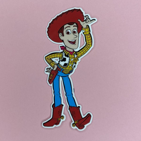 Woody Toy Story Waterproof Vinyl Sticker, Water Bottle Sticker, Laptop Sticker