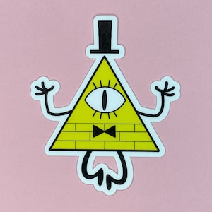 Bill Cipher Sticker | Gravity Falls Sticker | Waterproof Vinyl Sticker