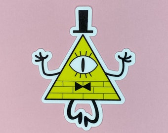 Bill Cipher Sticker | Gravity Falls Sticker | Waterproof Vinyl Sticker