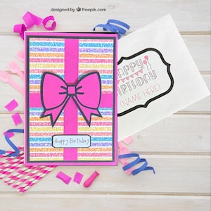 Personalized Handmade Birthday Card