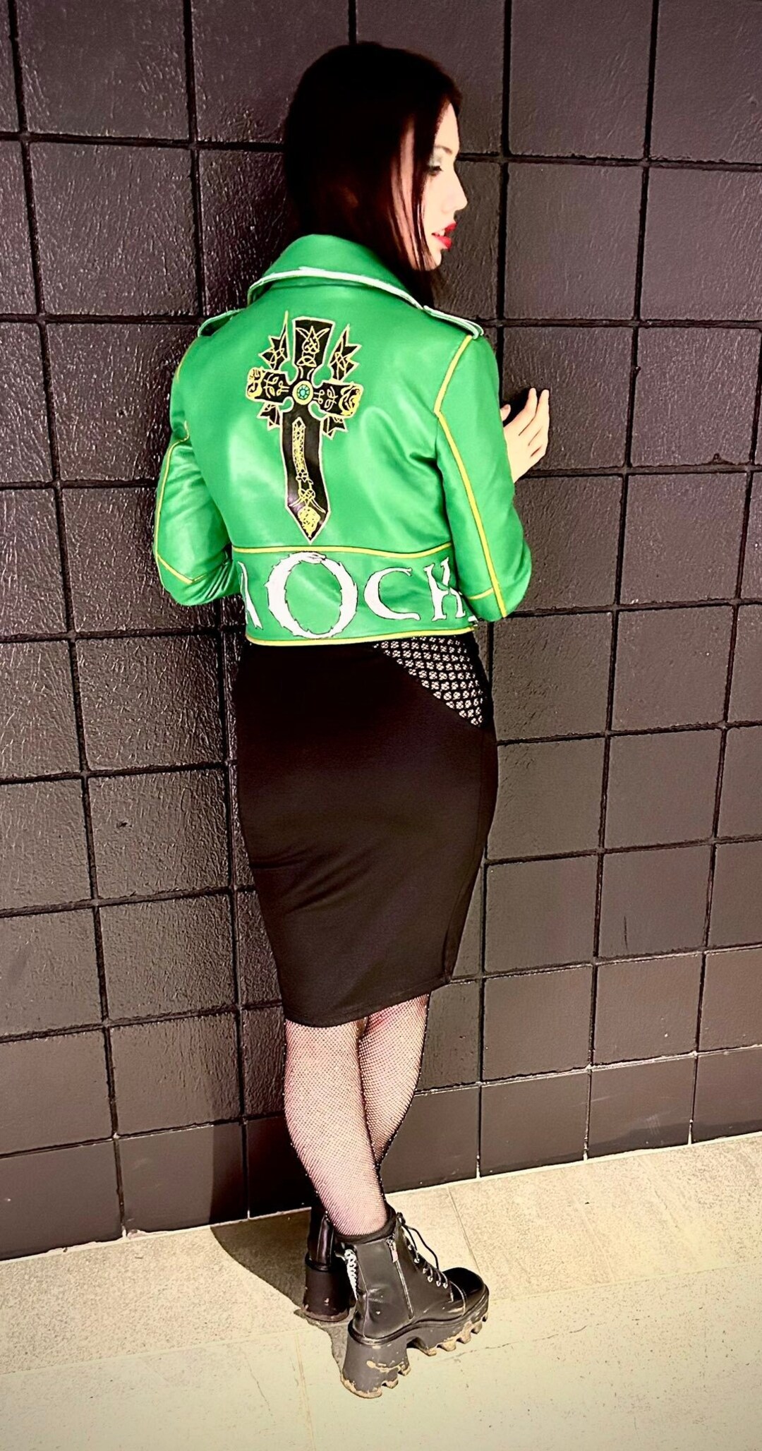 Custom Prowrestling Leather Paint Jacket Etsy