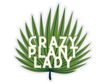 Pegatinas de la loca señora de las plantas