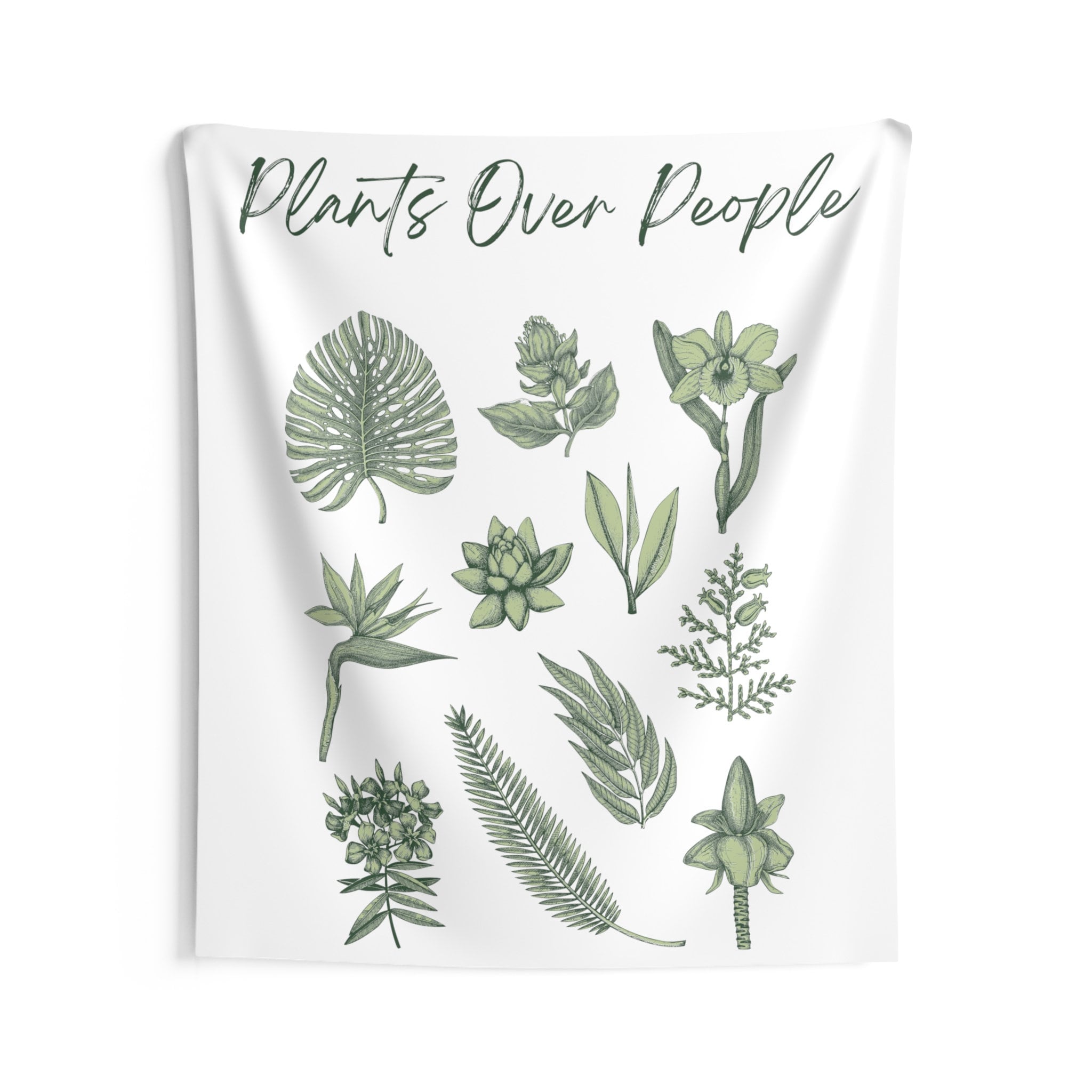 Plantas sobre personas Tapices de pared interior