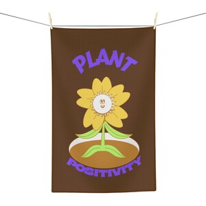 Plant Positivity Tea Towel