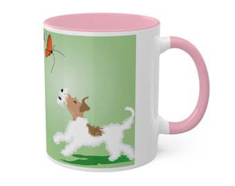 Coffee Mug, Wire Fox Terrier Mugs, 11oz