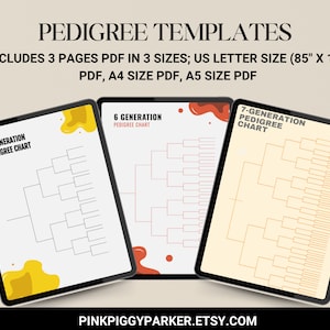 Pedigree Templates, Dog Breeder Pedigree Forms, Genealogy Forms, Family Tree Forms, Printable Dog Breeder Records, New Puppy Records