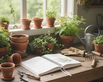 Beginner Greenhouse Planner | Printable Gardening Journal | Seasonal Care Log & Plant Tracker