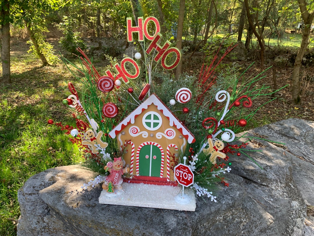 Christmas Led Lightup Gingerbread House Gingerbread Man HO Etsy