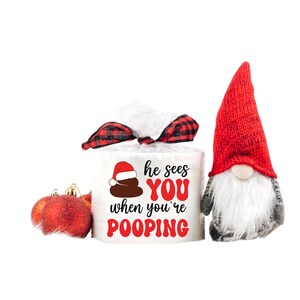 Carta igienica di Natale PNG, Carta igienica divertente, Sublimazione carta igienica PNG, Citazioni divertenti, Regali scherzosi di Natale, Regalo elefante bianco, PNG