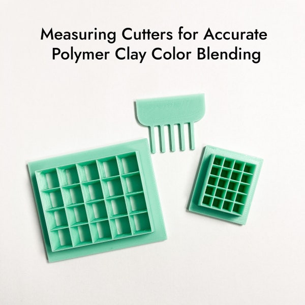 Clay Measuring Cutters for precision color blending, designer palettes, color recipes