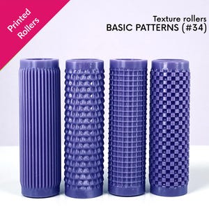 Basic Pattern Texture Rollers, simple textures, stripes, grooves, checkerboard, physical rollers [#34]