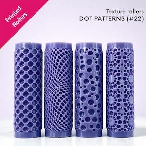 Dot Texture Rollers, polka dot, concentric, random dots, physical rollers [#22]