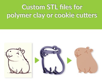 Custom STL Files for Polymer Clay or Cookie Cutters