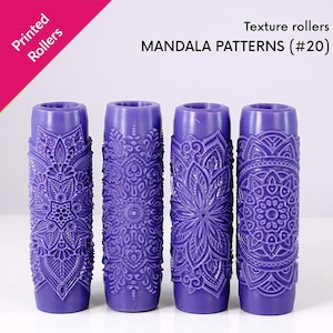 Mandala Texture Rollers, ornamental, Indian, physical rollers [#20]