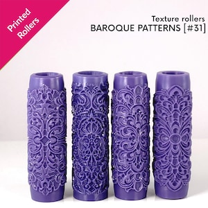 Baroque Texture Rollers, Victorian, ornate, intricate, lavish, decorative patterns, physical rollers [#31]