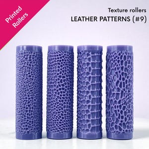 Lädertexturvalsar, hudmönster, fysiska 2,4- och 4-tumsvalsar [#9]