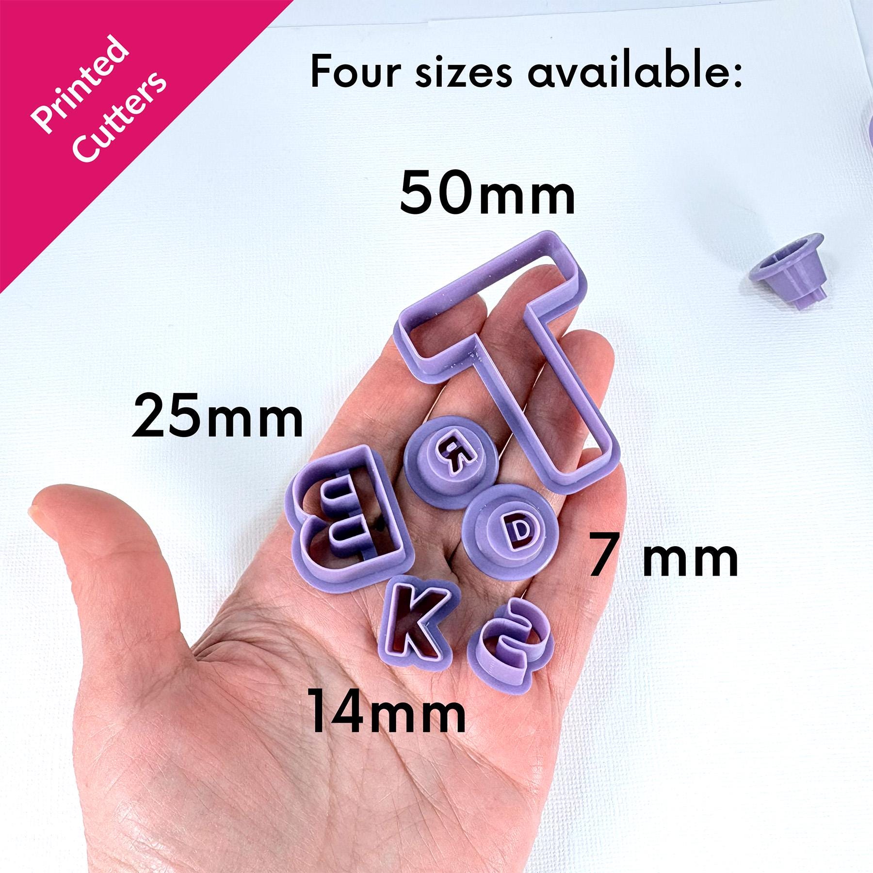 Letter + Number Cutters, Alphabet Charms, Number Charms, Four Sizes ...