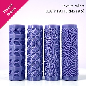 Leaves Patterns Texture Rollers,  leafy textures, physical rollers [#6]