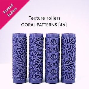 Texture Mini Rollers, Coral textures, reef, ocean, marine, coastal, underwater, physical rollers, Set#46
