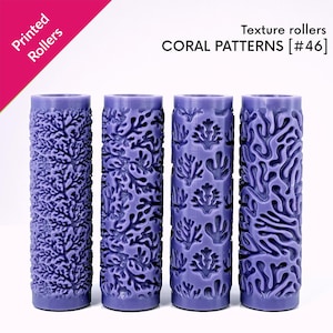 Coral Pattern Texture Rollers, coral textures, reef, ocean, marine, coastal, underwater, physical rollers  (#46)
