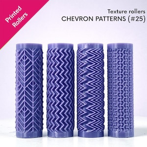 Rulli a trama Chevron, motivi a zigzag, geometria dinamica, cadenza geometrica, rulli fisici [#25]