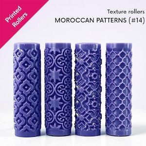 Moroccan Texture Rollers, Arabesque, physical rollers (#14)