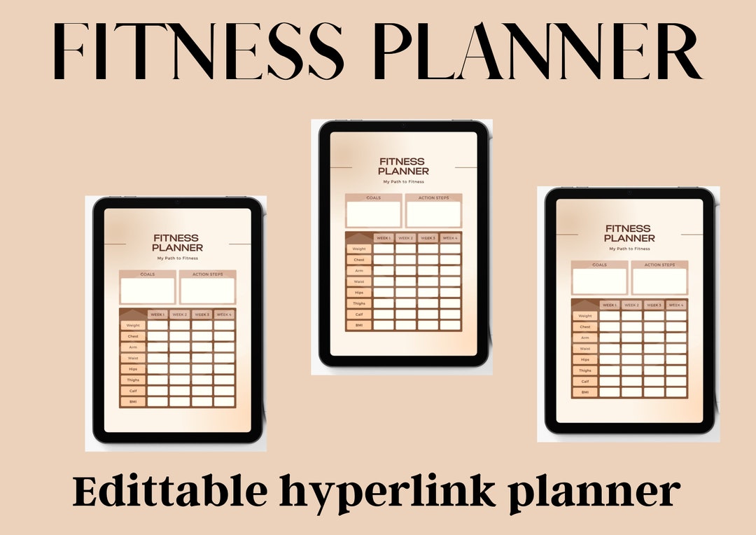 Fitness Tracker Weight Loss Tracker Workout Planner Fitness Journal Etsy