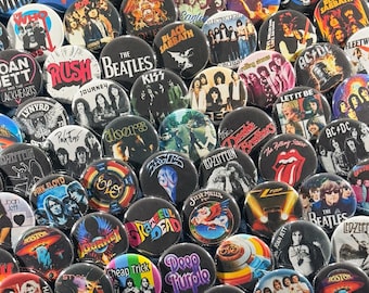 Classic Rock Band Magnet Set: 70s-80s Music Fridge Decals - Etsy