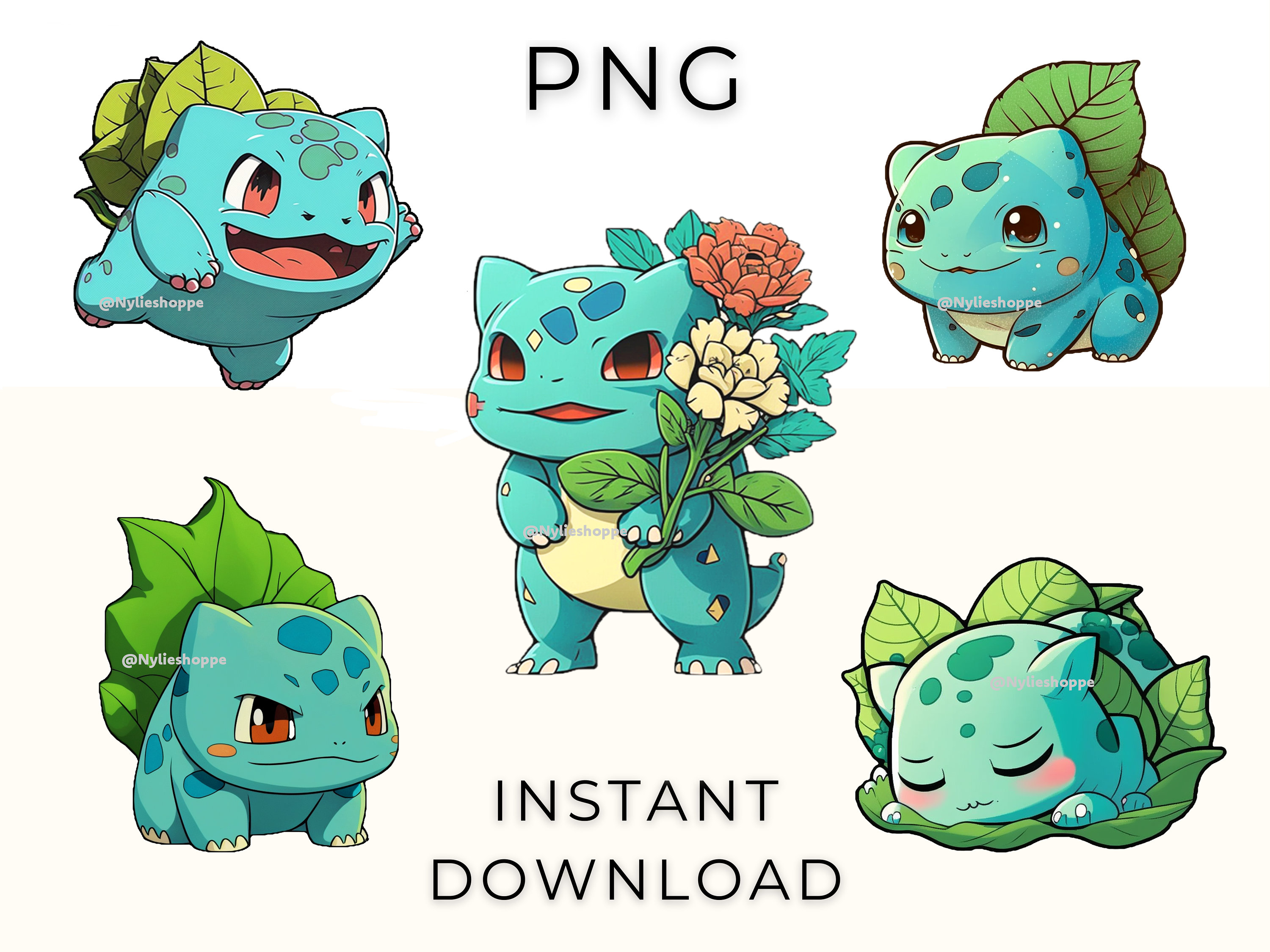 PNG File Pokemon Bulbasaur Bundle Pngs Popular Anime Character Cute