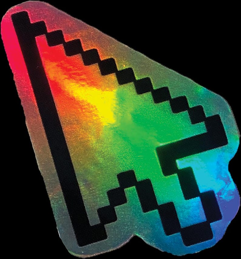Cursor Holo Sticker - Etsy