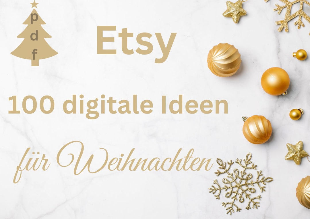 100 Digital Ideas for Christmas on Etsy / List / Pdf File / Etsy