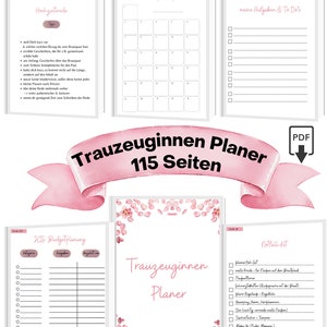 Maid of honor planner printable . Bridal shower . 115 pages . PDF . Instant download . Bachelorette party . JGA planner & organization