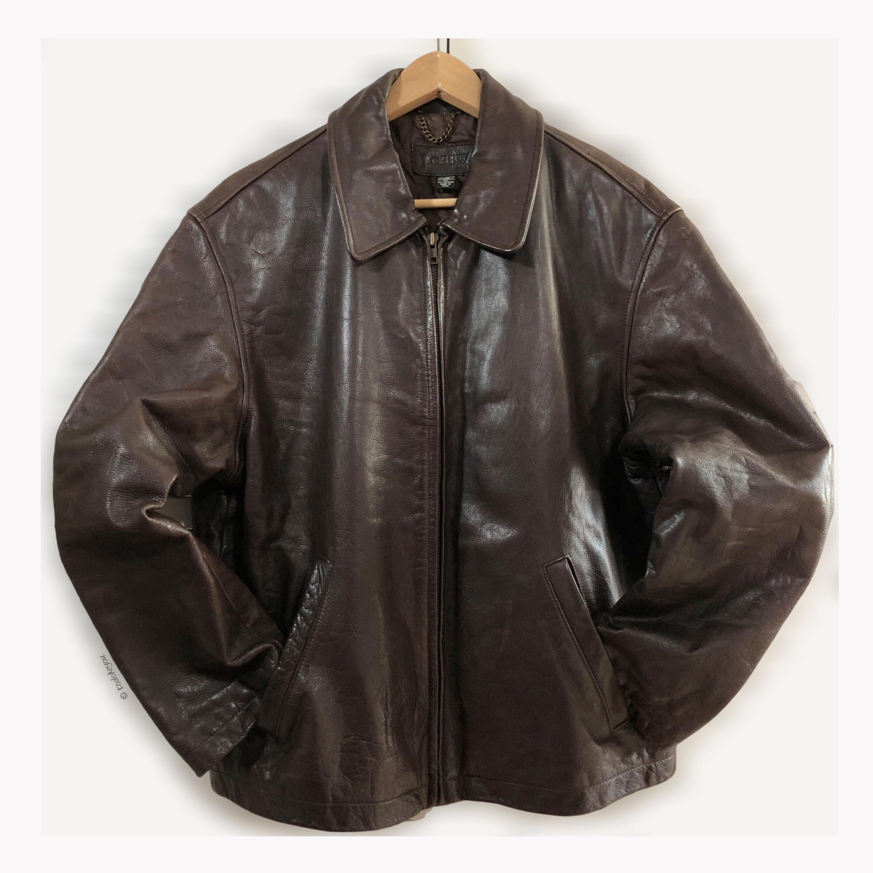 J.crew Leather Jacket - Etsy J.crew Leather Jacket - Etsy