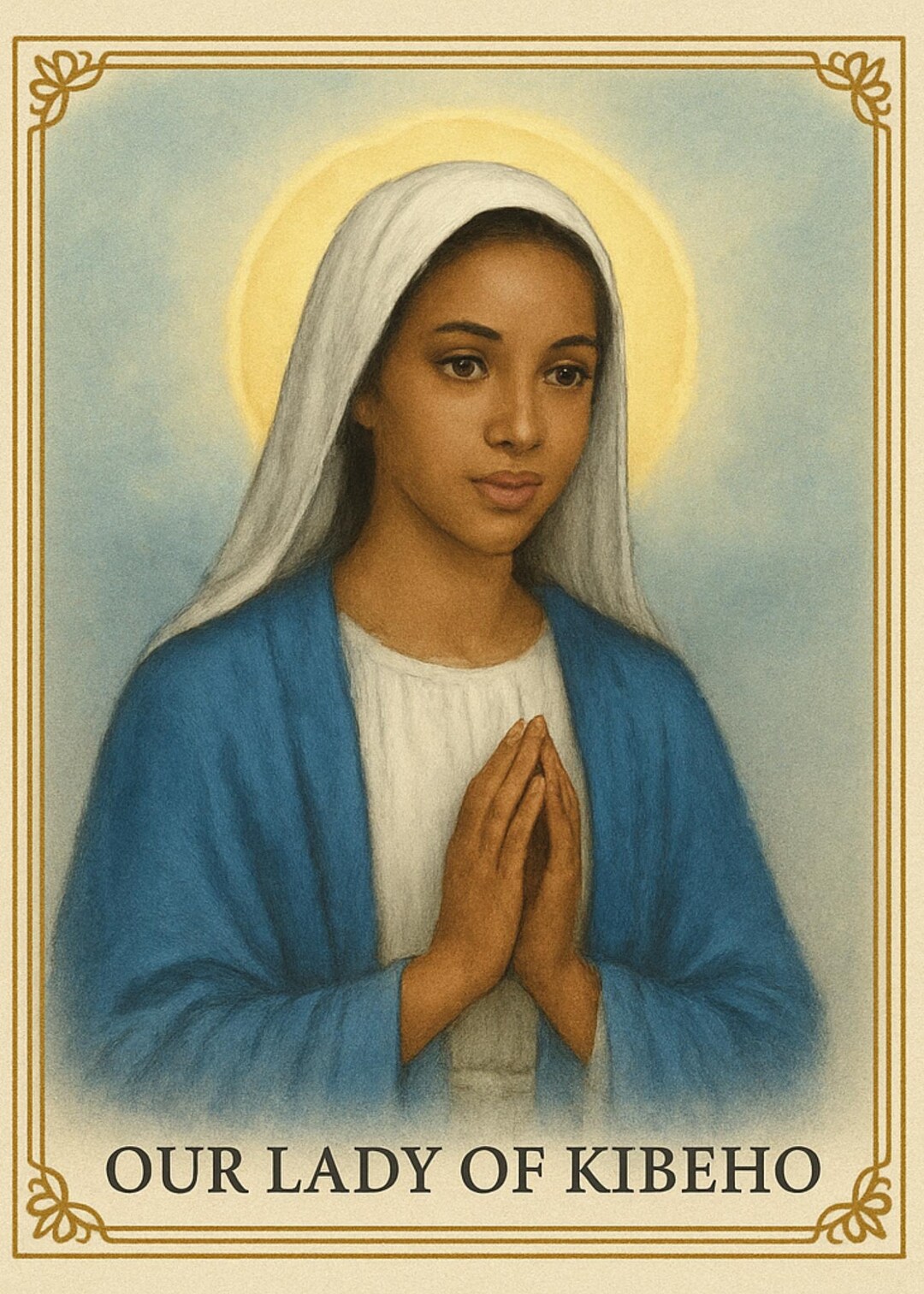 Our Lady of Kibeho Holy Card Printable | Catholic Image Digital ...