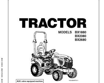 DOWNLOAD NOW - Tractor Operators Maintenance Manual  BX1880 BX2380 BX2680 Tractor